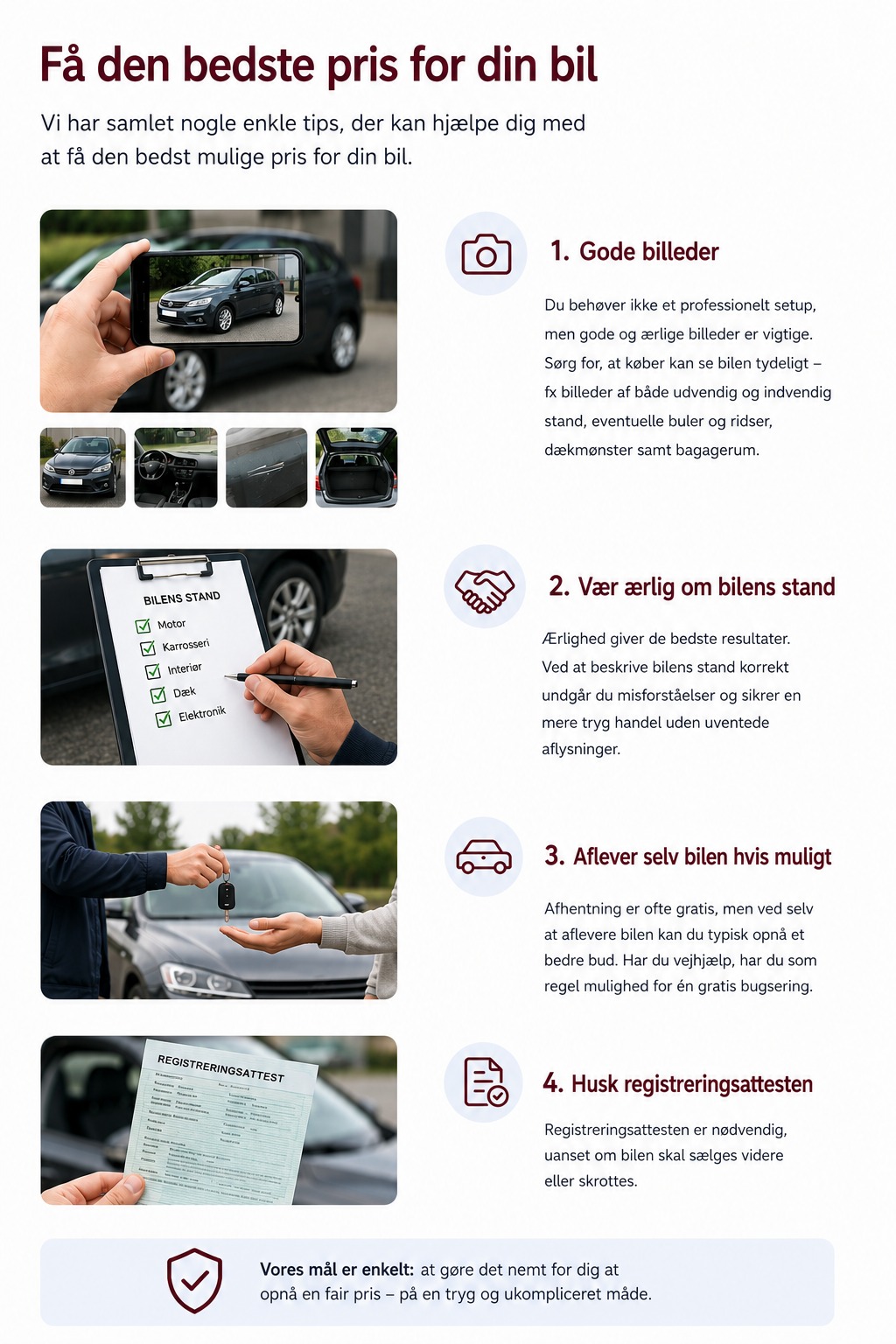 Få den bedste pris for din bil
